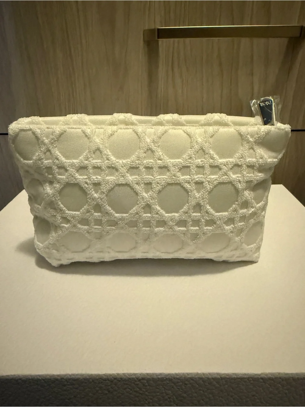 Dior Cream Tapestry Cosmetic Pouch